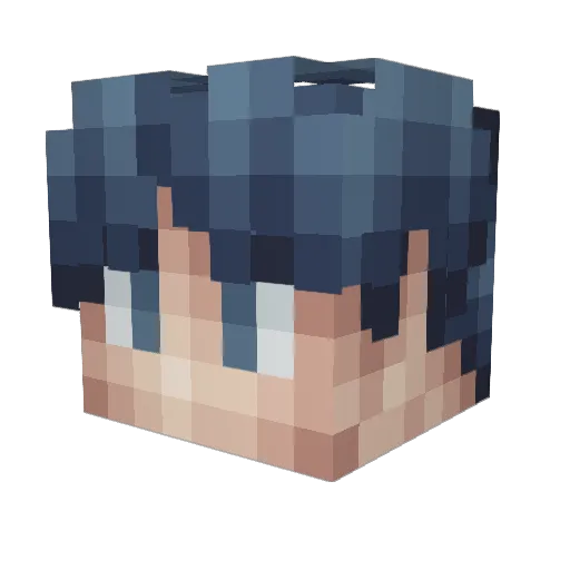 vyrtvs Minecraft avatar head, 3D render