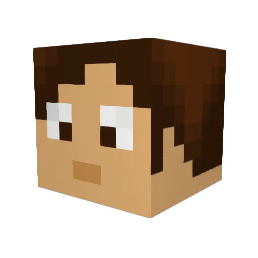 vyrus_attack Minecraft avatar head, 3D render