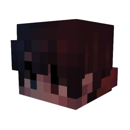 vyser Minecraft avatar head, 3D render
