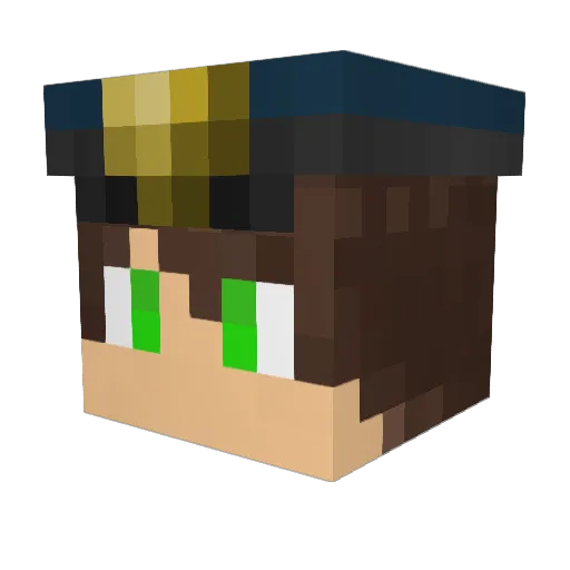 vysiondesign Minecraft avatar head, 3D render