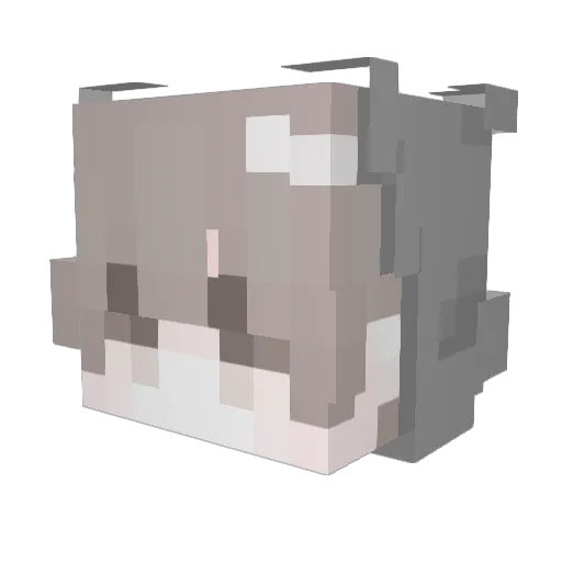 vysoru Minecraft avatar head, 3D render
