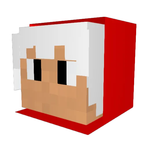 vytwor Minecraft avatar head, 3D render
