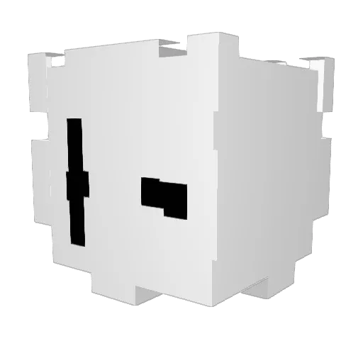 vyzern Minecraft avatar head, 3D render