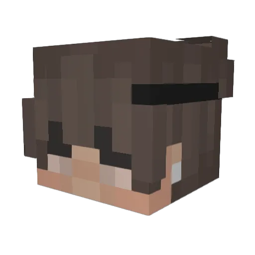 vzoh Minecraft avatar head, 3D render
