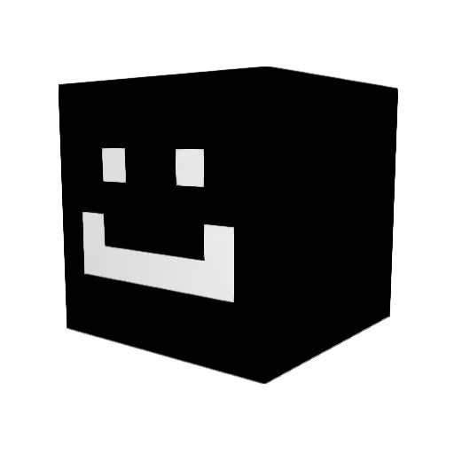 vzoh_ Minecraft avatar head, 3D render
