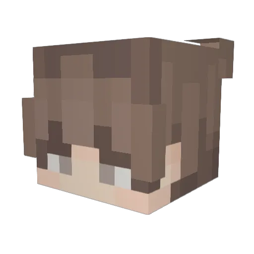 w00lfik_ Minecraft avatar head, 3D render