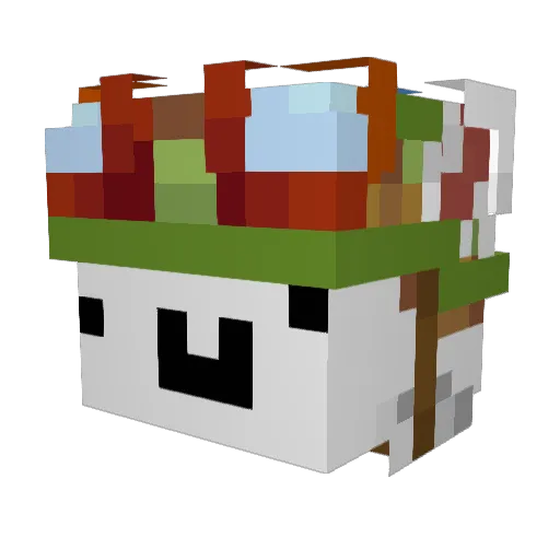 w0924 Minecraft avatar head, 3D render
