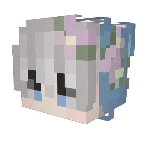 w0LF_Jordonj10 Minecraft avatar head, 3D render