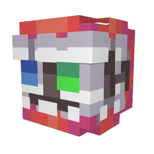 w0lfy130 Minecraft avatar head, 3D render