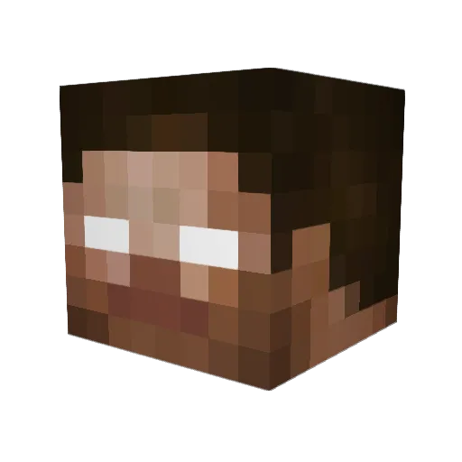 w0m Minecraft avatar head, 3D render