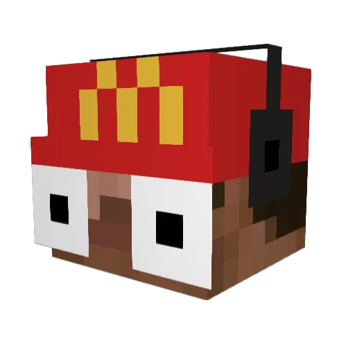 w0nd3ringg Minecraft avatar head, 3D render