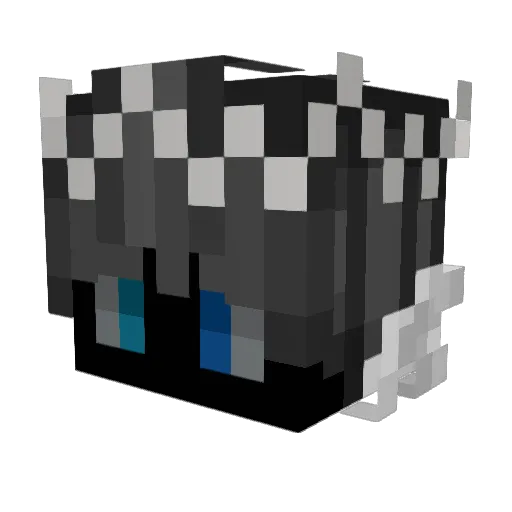 w0rm0_ Minecraft avatar head, 3D render