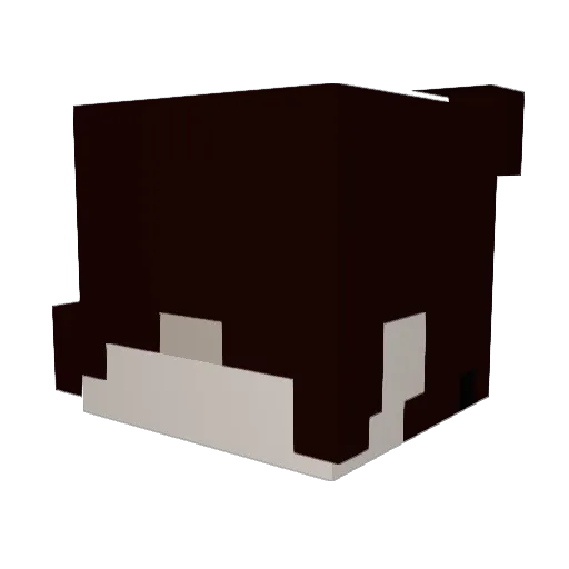w0w1e Minecraft avatar head, 3D render