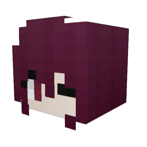w12940210467 Minecraft avatar head, 3D render