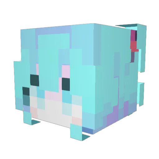 w1ckaroo Minecraft avatar head, 3D render
