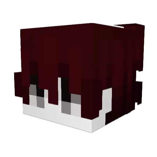 w1kax Minecraft avatar head, 3D render