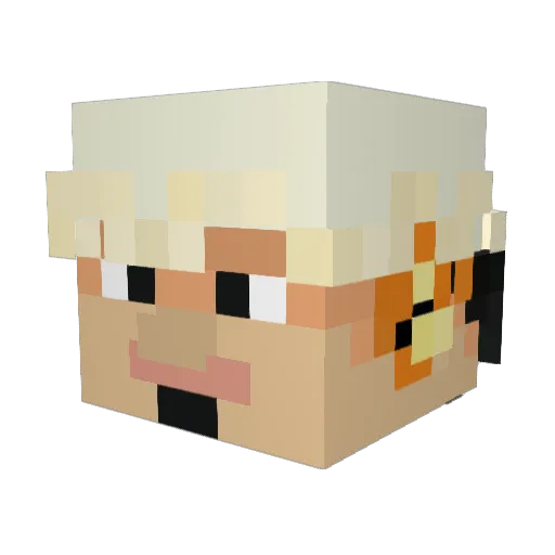 w1lmzz5 Minecraft avatar head, 3D render