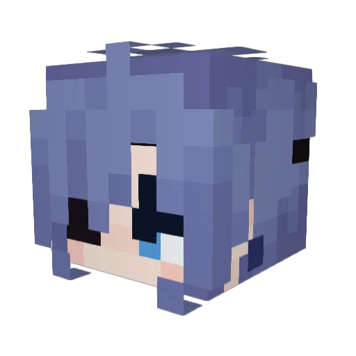 w1ltedgardens Minecraft avatar head, 3D render
