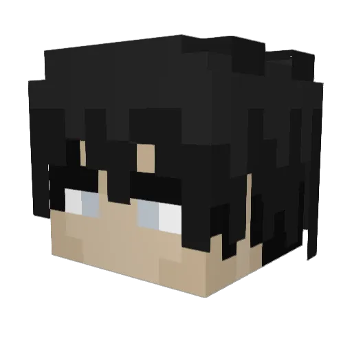 w1tcht1me Minecraft avatar head, 3D render