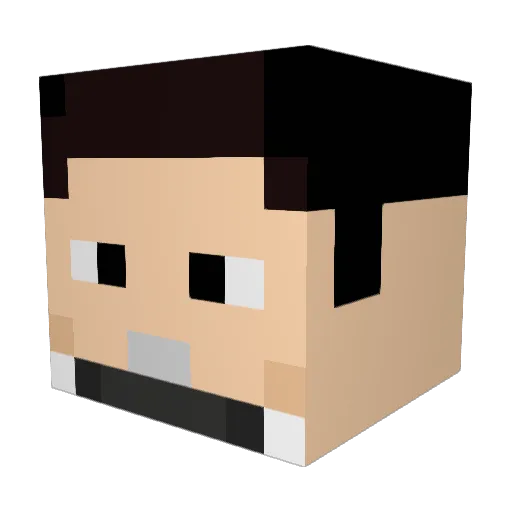 w2hammy Minecraft avatar head, 3D render