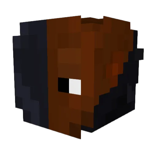 w2ki Minecraft avatar head, 3D render