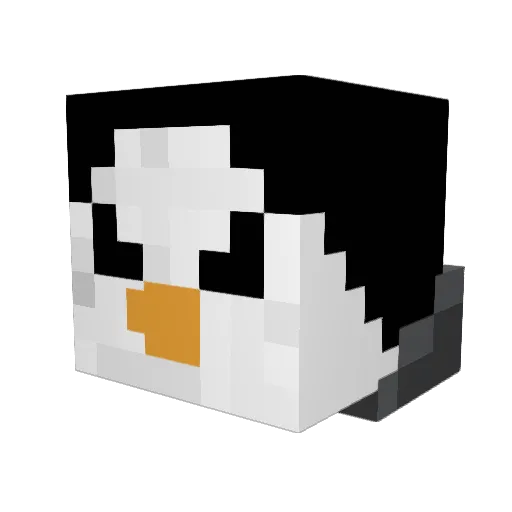w2prev Minecraft avatar head, 3D render