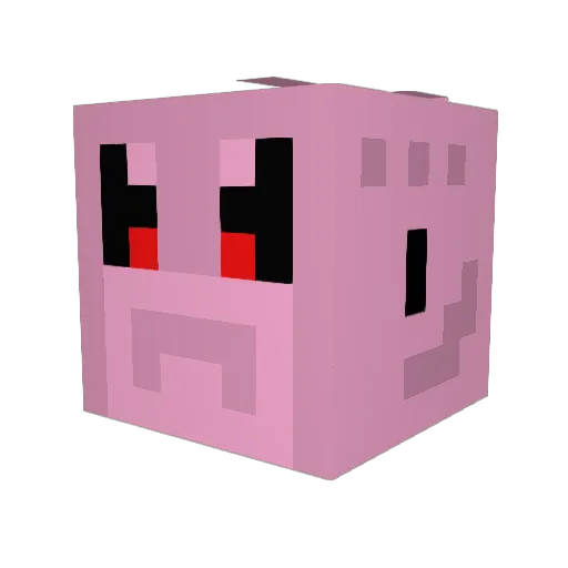 w33dies Minecraft avatar head, 3D render