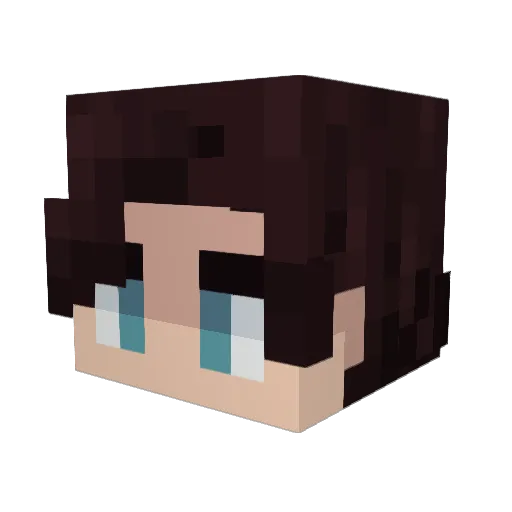 w3SLEminecraft Minecraft avatar head, 3D render