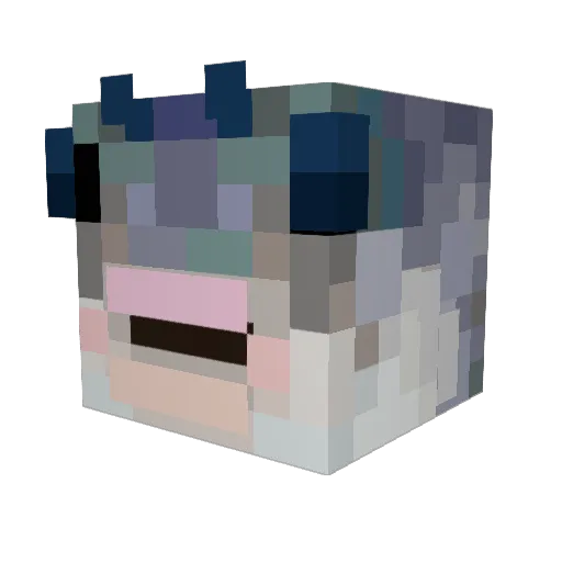 w3bby_ Minecraft avatar head, 3D render