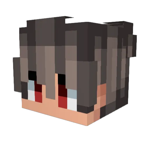 w3rumps Minecraft avatar head, 3D render