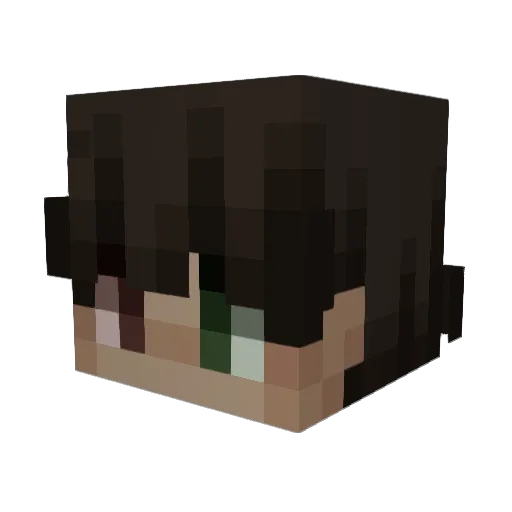 w4le3d Minecraft avatar head, 3D render