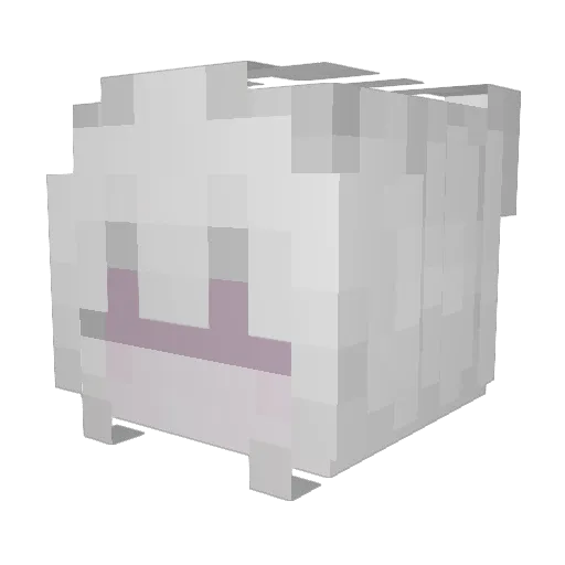 w4rrpng Minecraft avatar head, 3D render