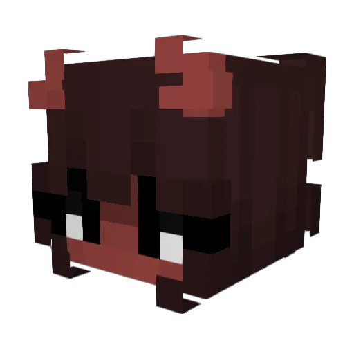 w5527 Minecraft avatar head, 3D render