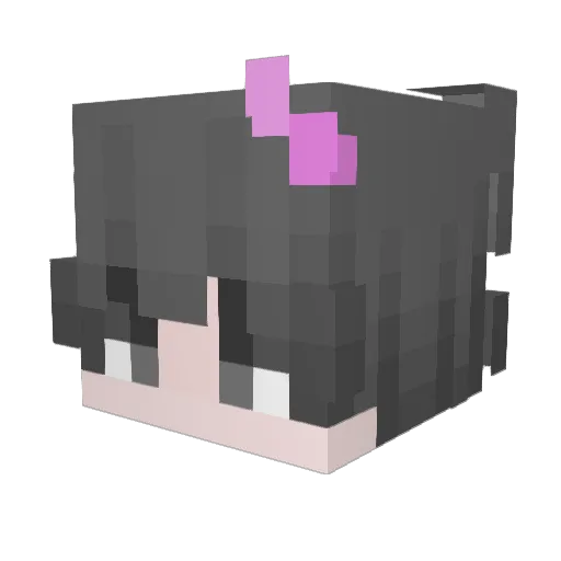 w7f Minecraft avatar head, 3D render