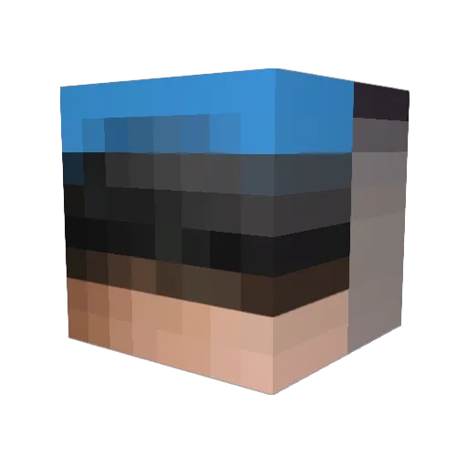 w9dsdoof Minecraft avatar head, 3D render