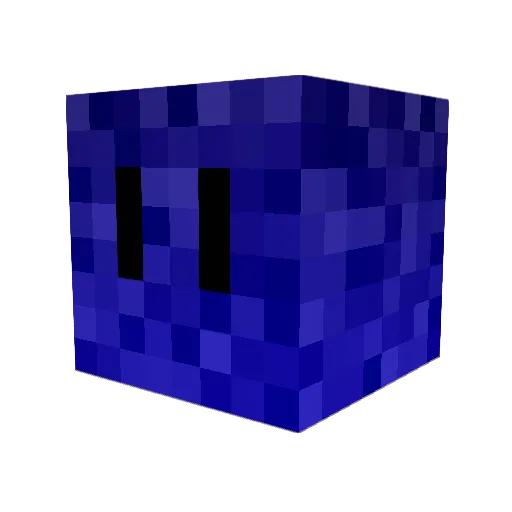 w9s Minecraft avatar head, 3D render