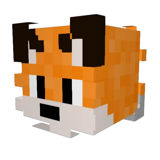 wASzRlV6 Minecraft avatar head, 3D render