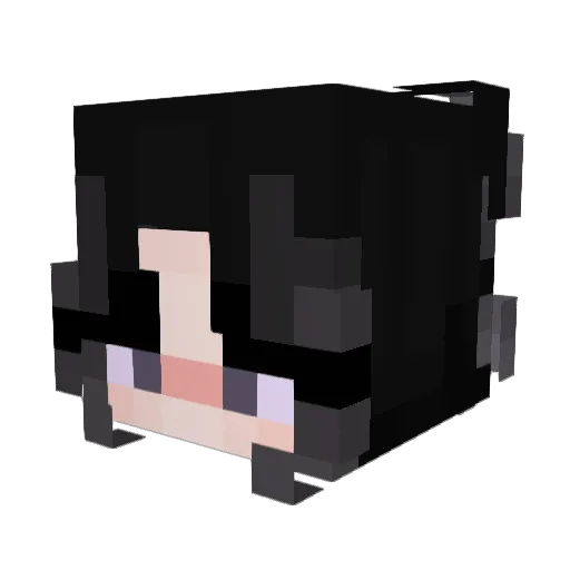 wBard Minecraft avatar head, 3D render