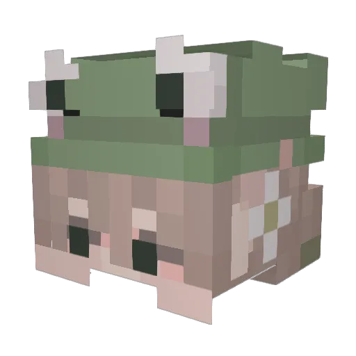 wCanada Minecraft avatar head, 3D render