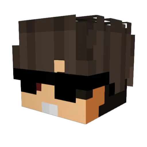 wCharlez Minecraft avatar head, 3D render