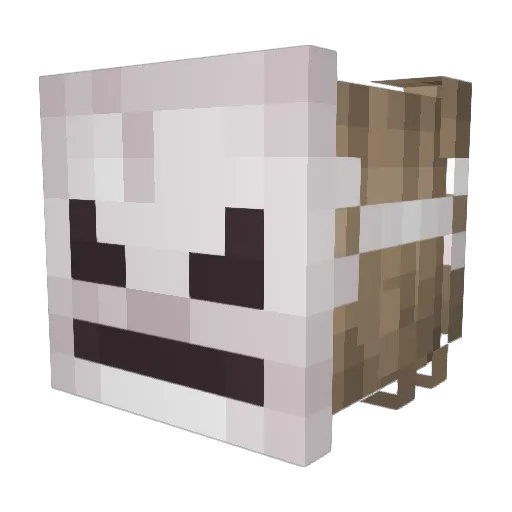 wCort Minecraft avatar head, 3D render