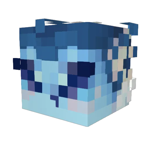 wCrimzon Minecraft avatar head, 3D render