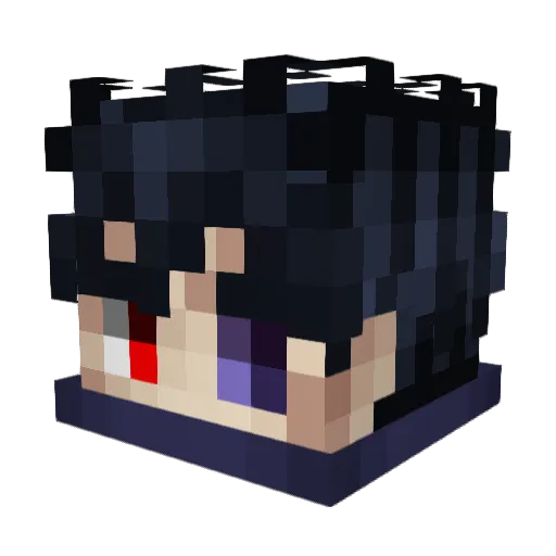 wDoma Minecraft avatar head, 3D render
