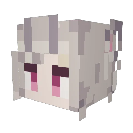 wEw_568 Minecraft avatar head, 3D render