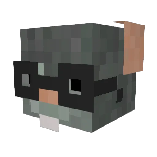 wFresh Minecraft avatar head, 3D render