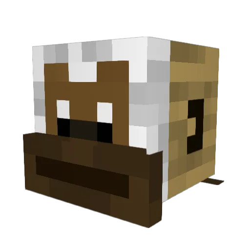 wGibonus Minecraft avatar head, 3D render