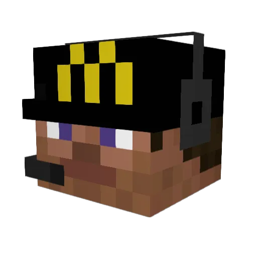 wGreg_ Minecraft avatar head, 3D render