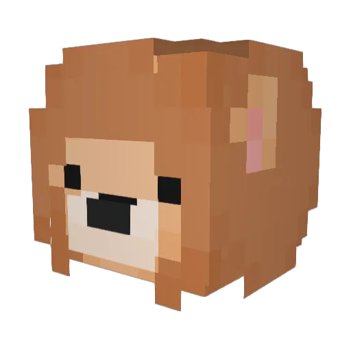 wHornet Minecraft avatar head, 3D render