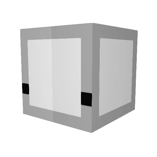 wIwess Minecraft avatar head, 3D render