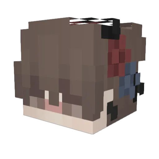 wKalash Minecraft avatar head, 3D render